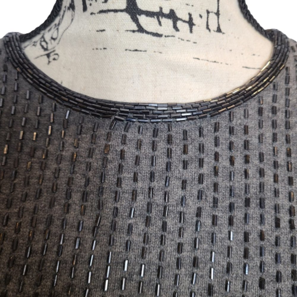 Ralph Lauren Beaded Merino Wool Blouse - Picture 4 of 11